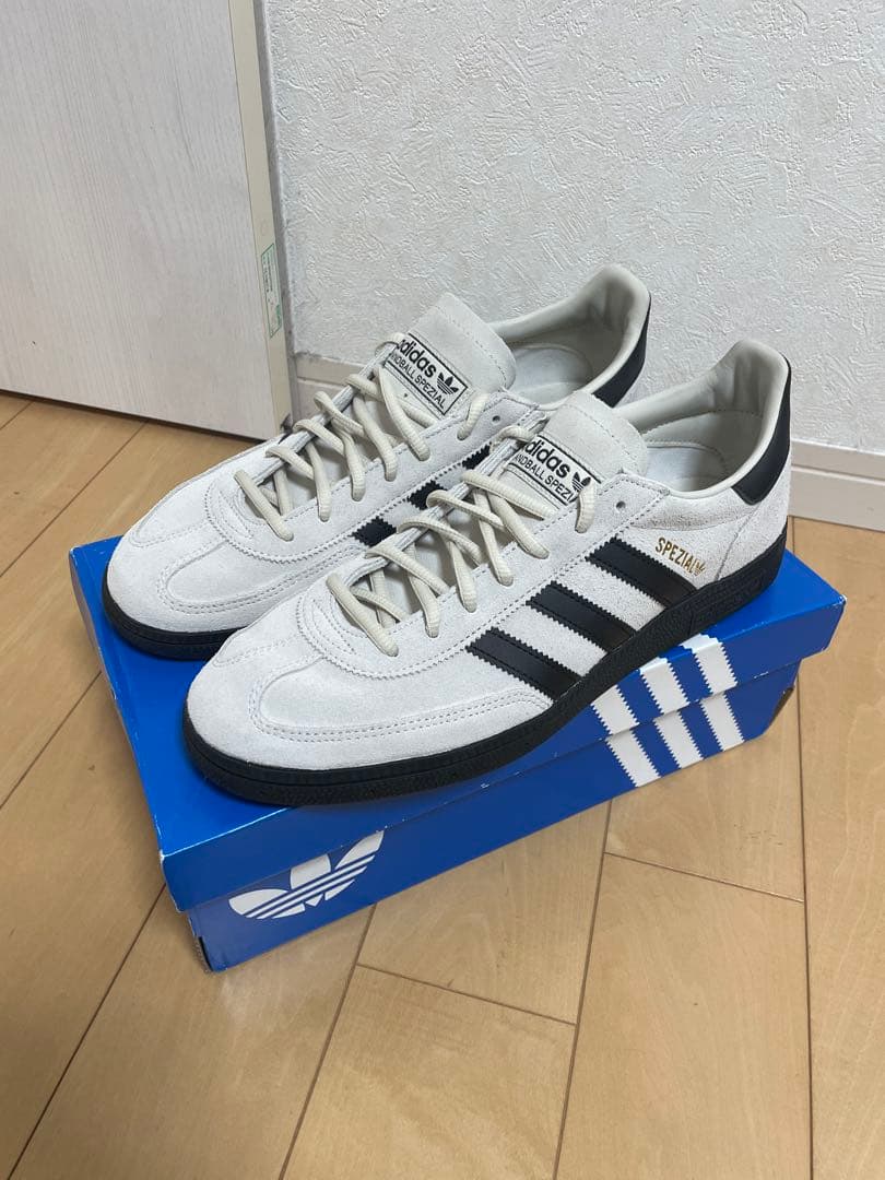 adidas HANDBALL SPZL ホワイトベージュ/ブラック
