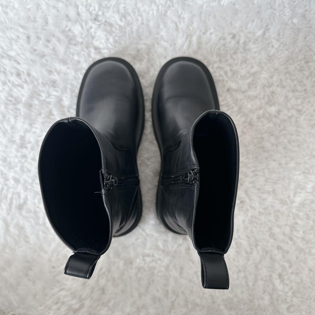 美品 アダムエロペ AER トラックソール ストレッチ ブーツ 37