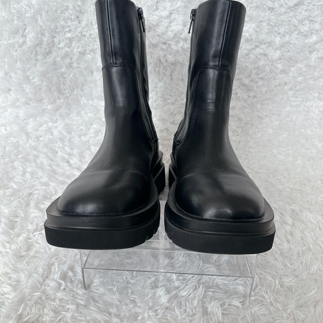 美品 アダムエロペ AER トラックソール ストレッチ ブーツ 37