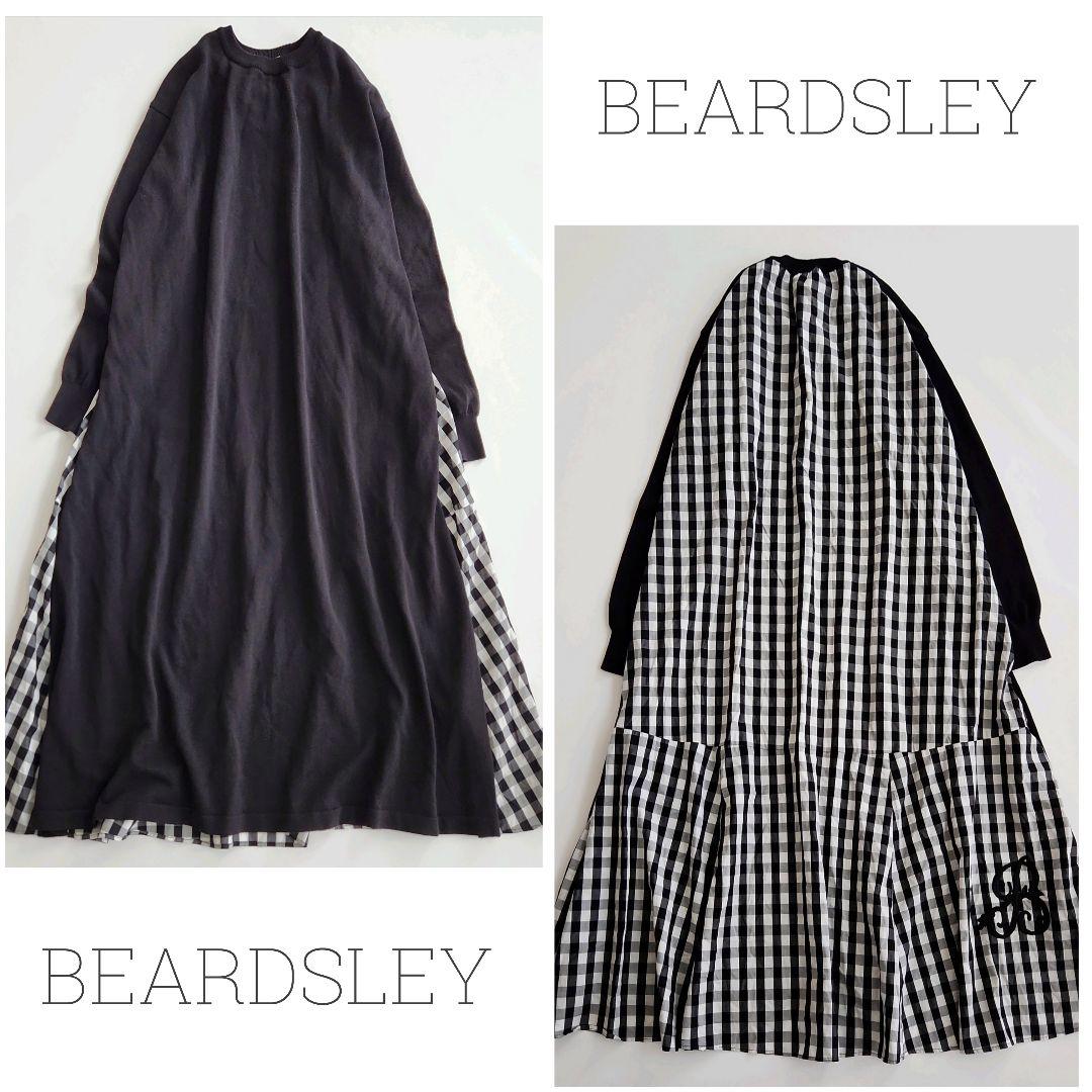 BEARDSLEY 先染めギャザーチュニックブラウス ブラック