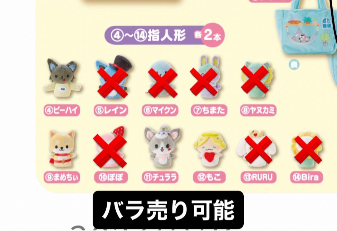 ジェオチャム 1番くじ 指人形