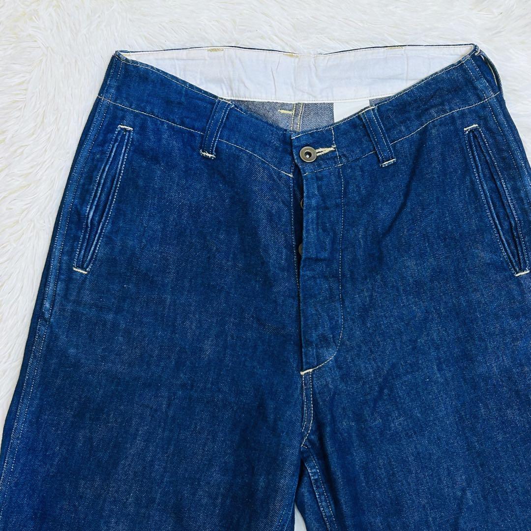 Veritecoeur デニムパンツ サイズ1 日本製 ST-042リネン混 Veritecoeur デニムパンツ サイズ1 日本製 ST-042リネン混