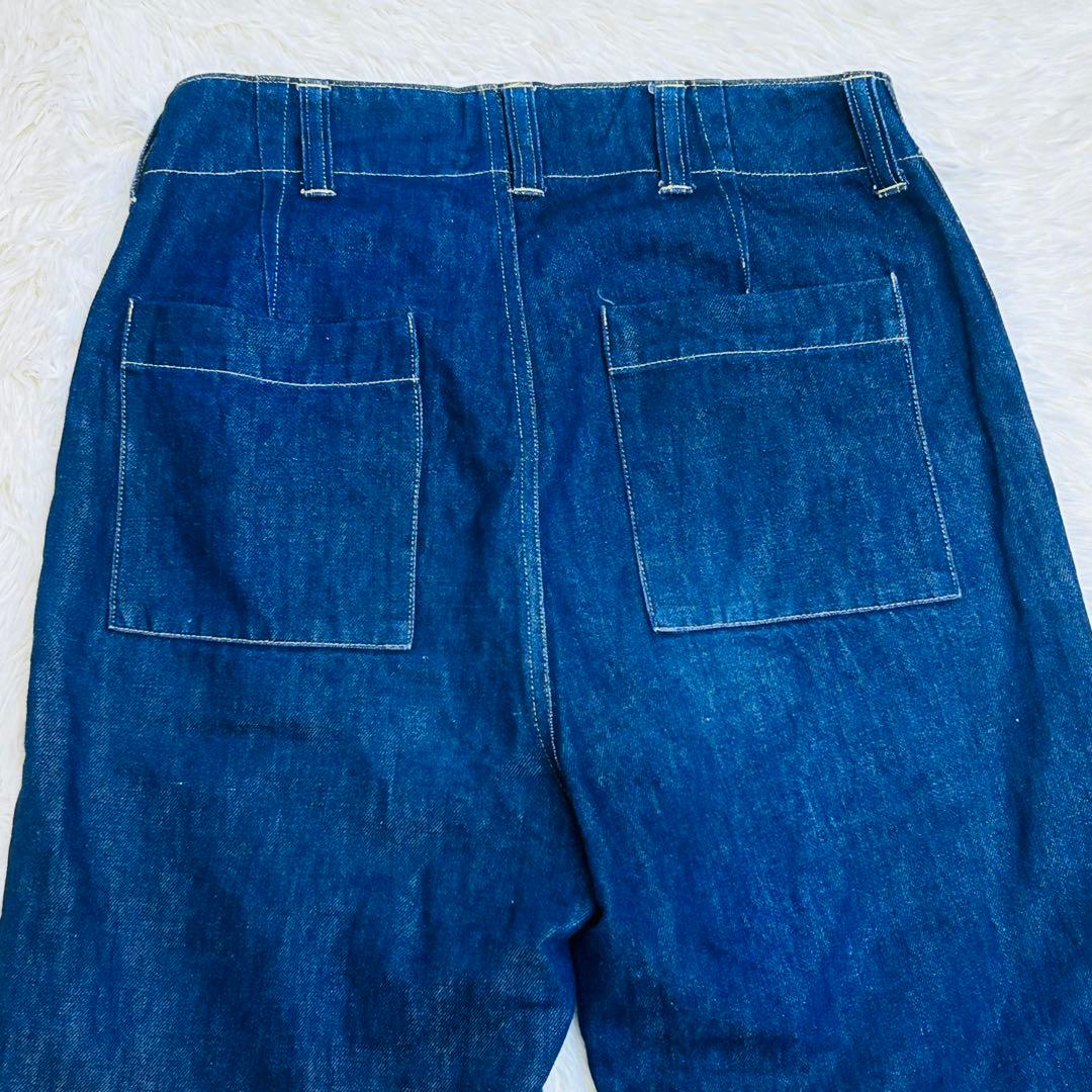Veritecoeur デニムパンツ サイズ1 日本製 ST-042リネン混 Veritecoeur デニムパンツ サイズ1 日本製 ST-042リネン混
