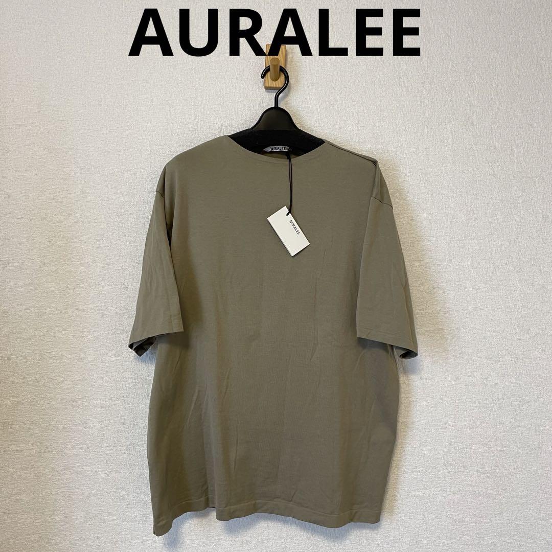 【未使用タグ付】AURALEE BORDER BOAT NECK TSHIRTS AURALEE HARD TWIST COTTON BORDER BOAT NECK L/S