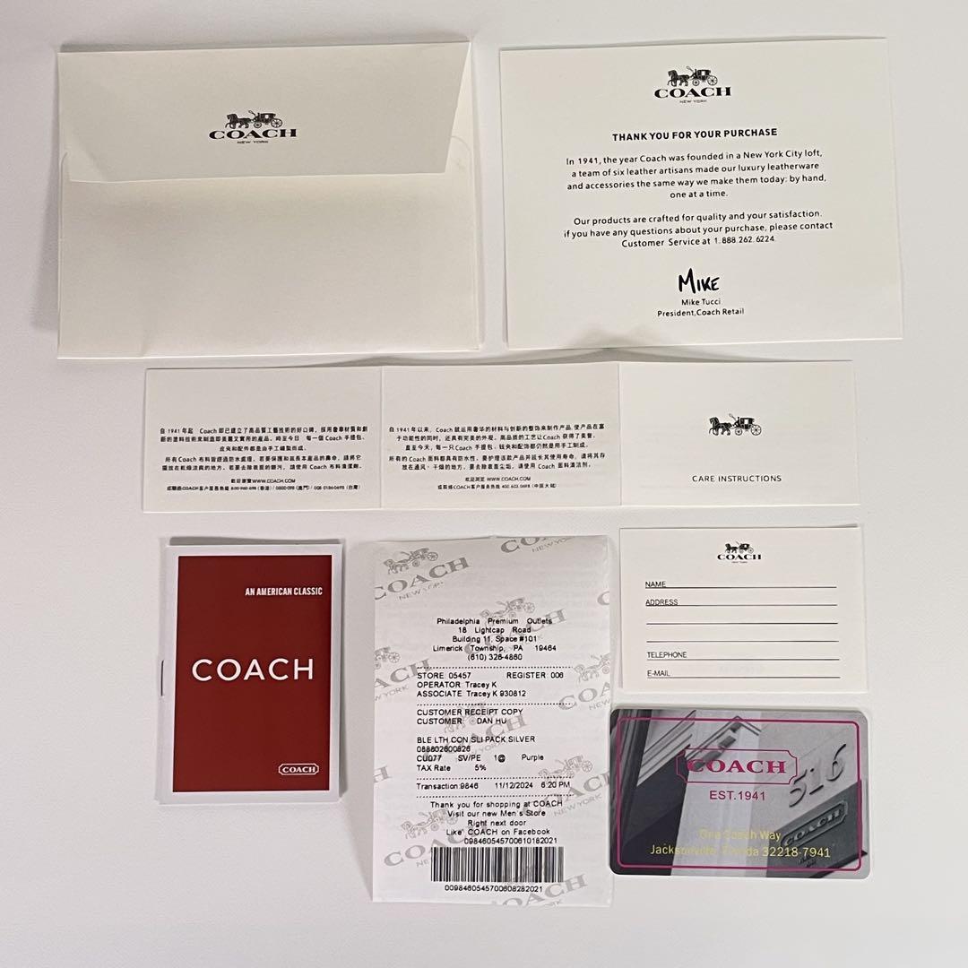 【COACH】 タグ有り タビー キルティング バックパック ライトパープル COACH】 タグ有り タビー キルティング バックパック ライトパープル