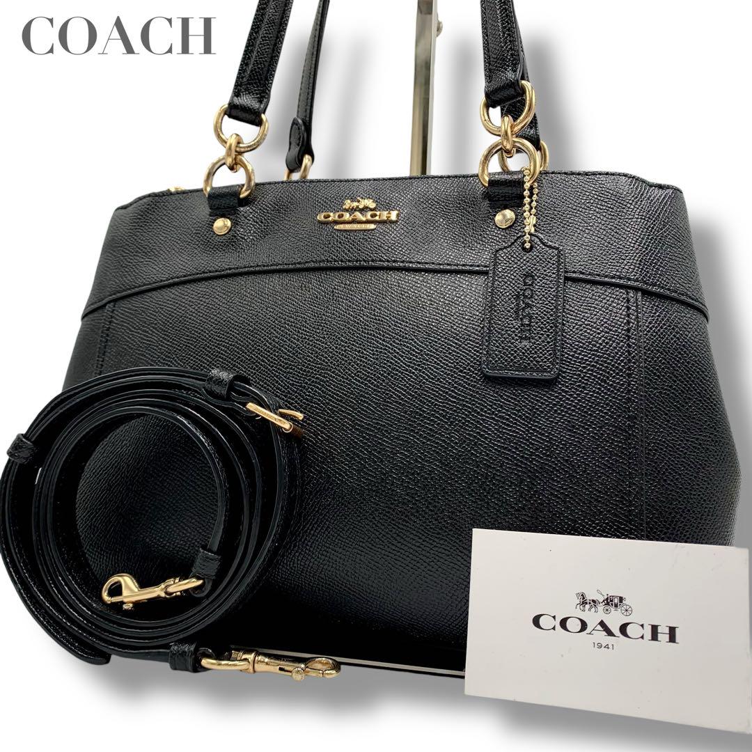 日本最大級 美品✨コーチ 2way ショルダーバッグ ミニブルック キャリー バッグ