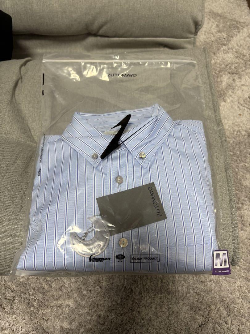 ずとまよ。名巧は愚なるが如し　ブルーストライプシャツ　XL ずとまよ。名巧は愚なるが如し ブルーストライプシャツ XL
