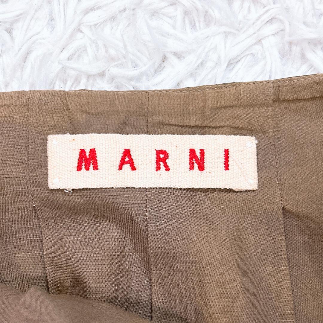 【美品】マルニ 前後柄違い総柄スカート　和柄風　40