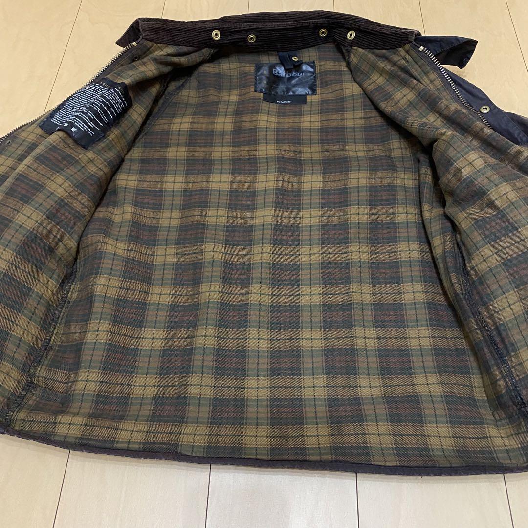 barbour beaufort ブラウン