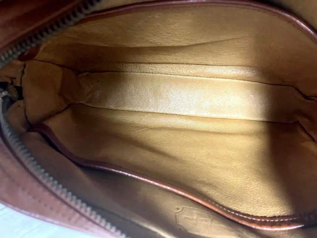 MCM ブラウンレザー ショルダーバッグ