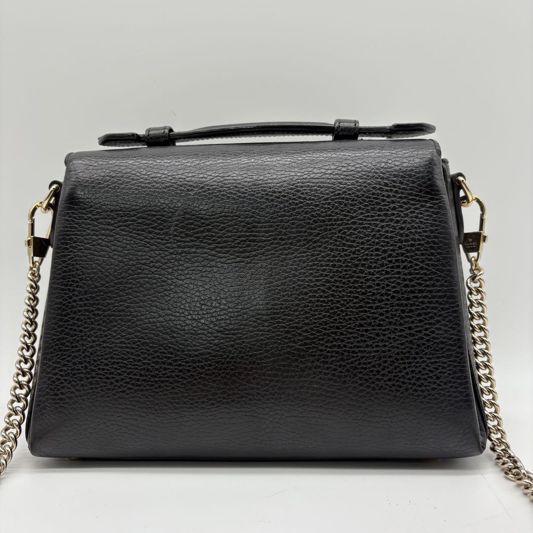 【良品！✨】GUCCI グッチ ショルダーバッグ インターロッキングg 黒