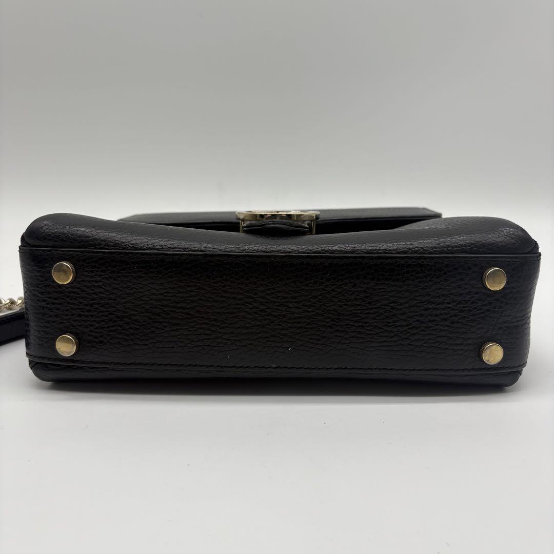 【良品！✨】GUCCI グッチ ショルダーバッグ インターロッキングg 黒