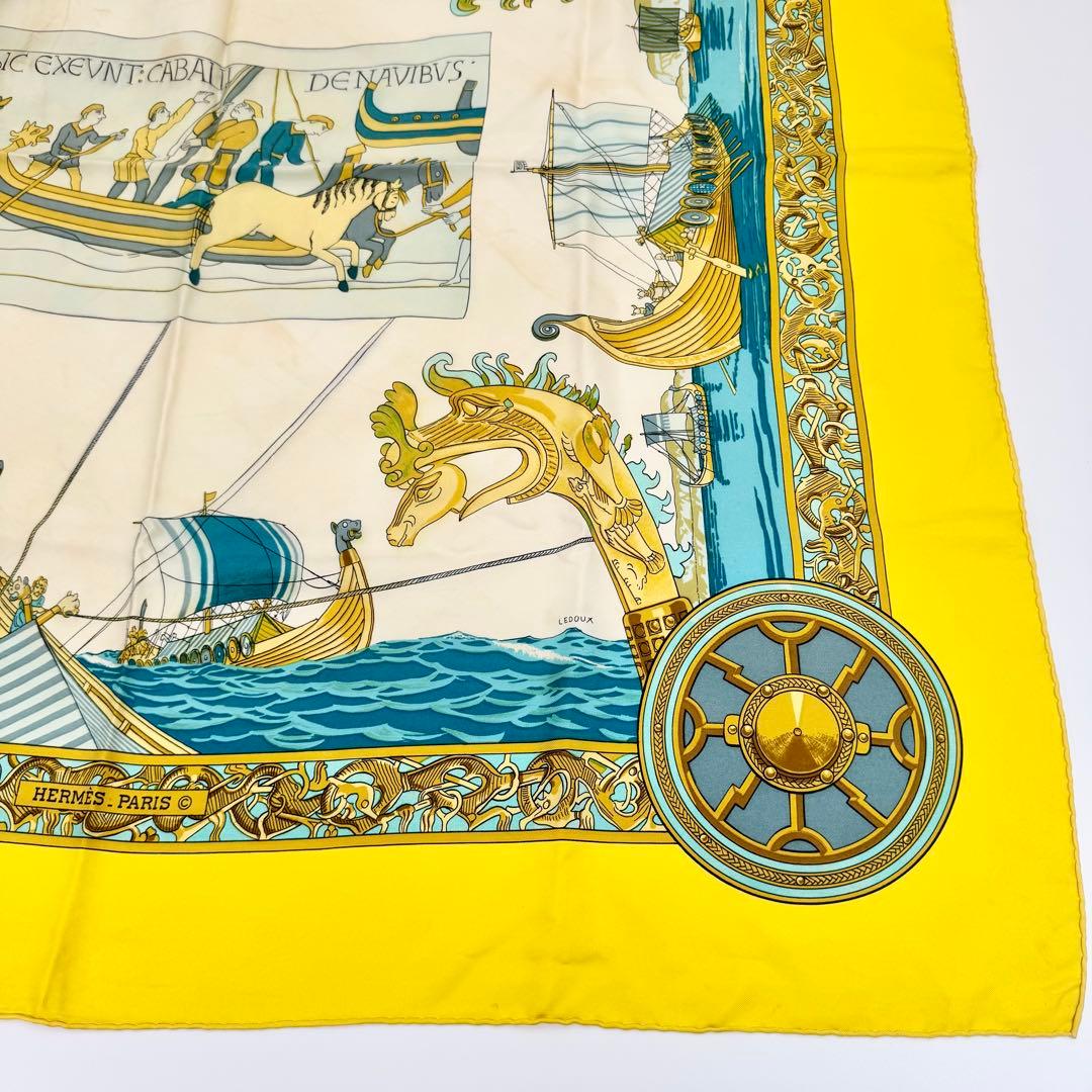 エルメス HERMES シルク LEDOUX LES NORMANDS スカーフ