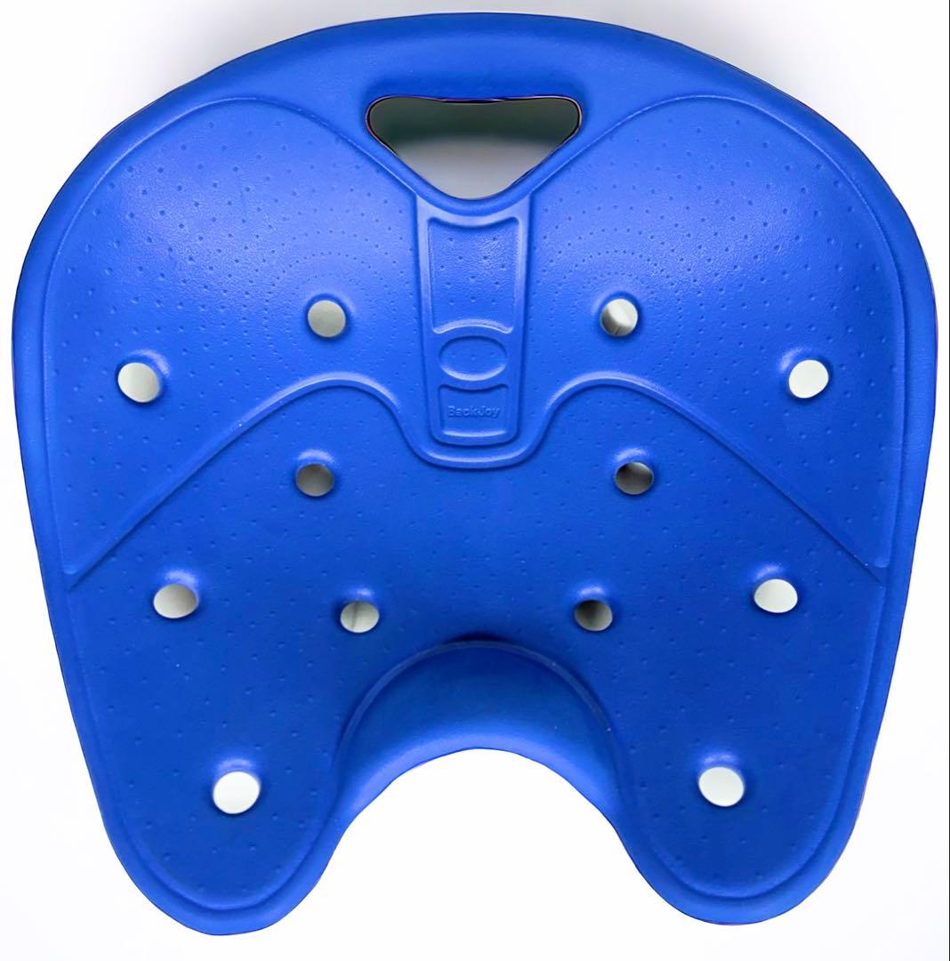 美品 Backjoy バックジョイメディコアポスチャーレ ギュラーサイズ ブルー