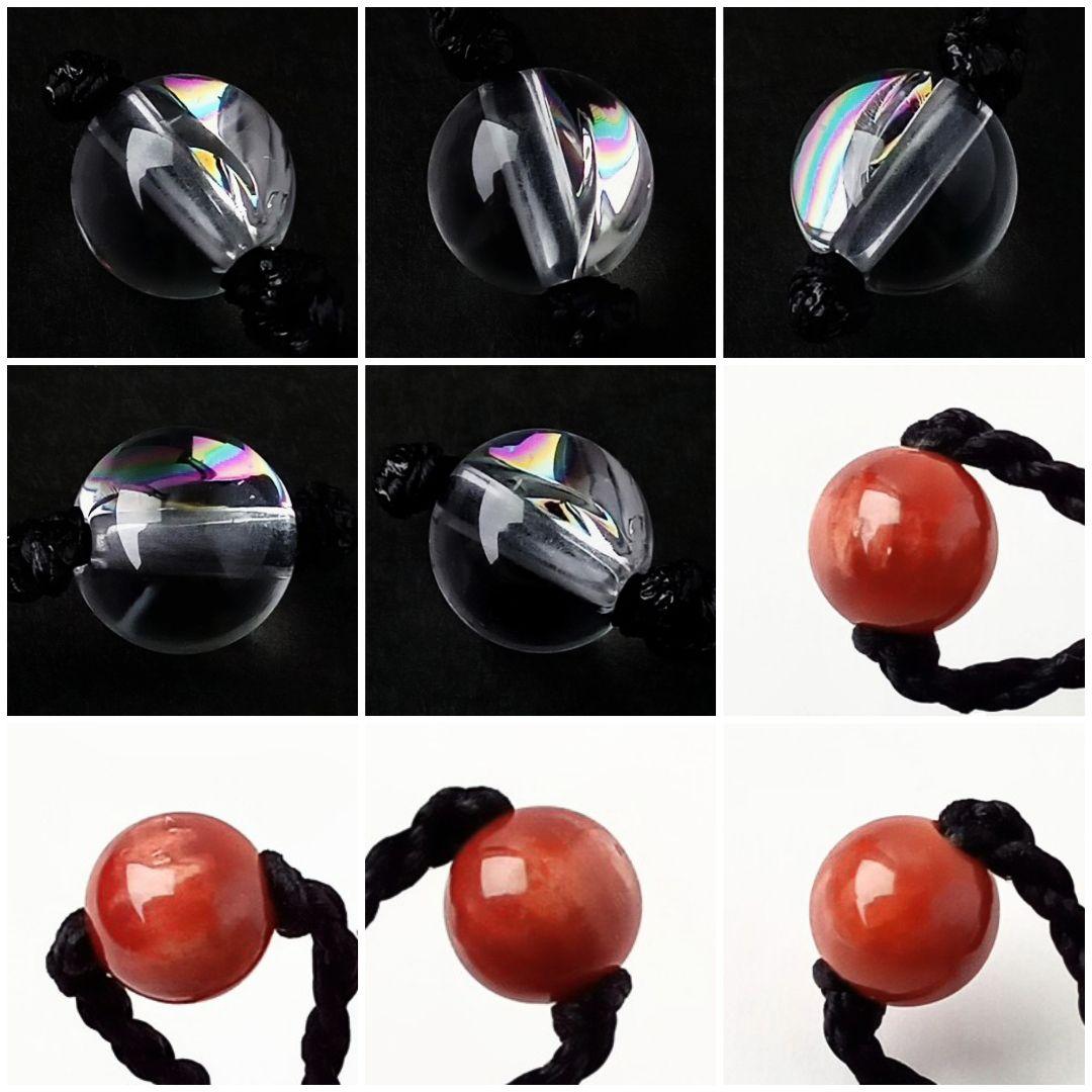 ネックレス|最高の幸運をもたらす!|希少石アンモライト×アイリスクォーツ×本珊瑚 ネックレス|最高の幸運をもたらす!|希少石アンモライト×アイリスクォーツ×本珊瑚