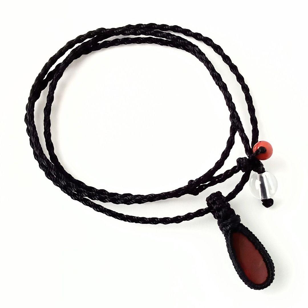 ネックレス|最高の幸運をもたらす!|希少石アンモライト×アイリスクォーツ×本珊瑚 ネックレス|最高の幸運をもたらす!|希少石アンモライト×アイリスクォーツ×本珊瑚