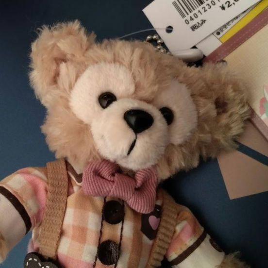 ダッフィー　ぬいぐるみバッジ　バレンタイン ディズニーシー ダッフィー バレンタイン 2015 ぬいぐるみバッジ