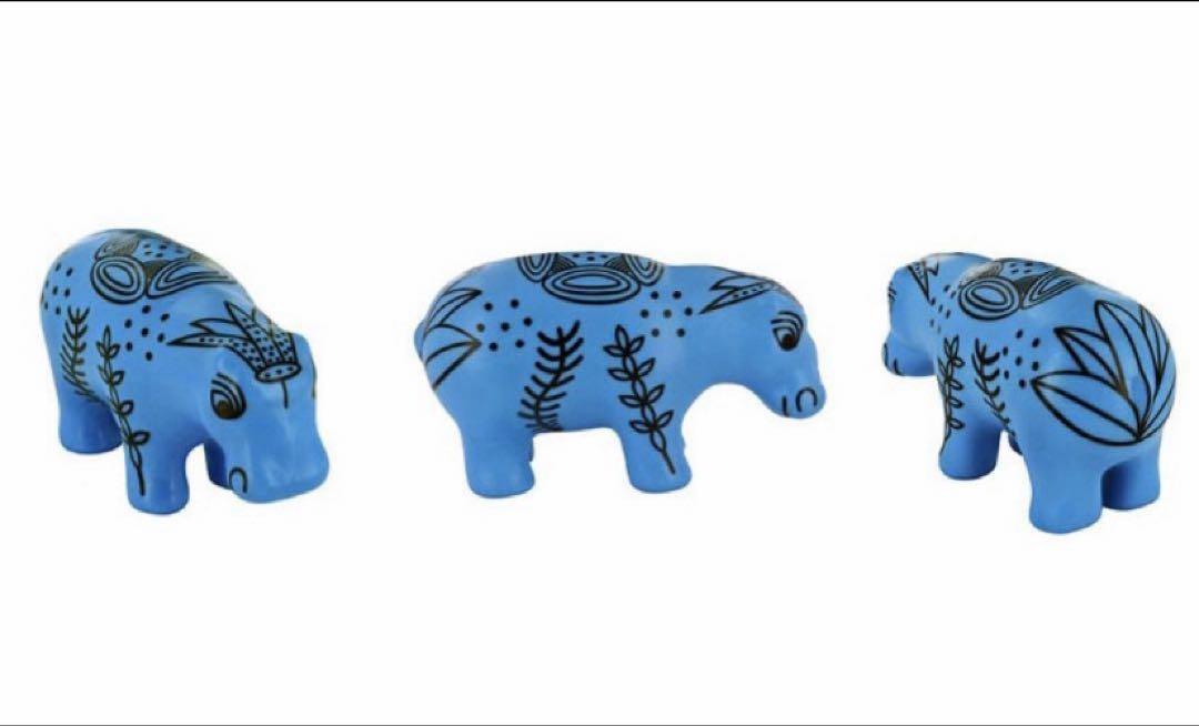 【ルーブル美術館】青いカバ　エジプト　埋蔵品　樹脂製 週末セール【ルーブル美術館】青いカバン エジプト 埋蔵品 樹脂