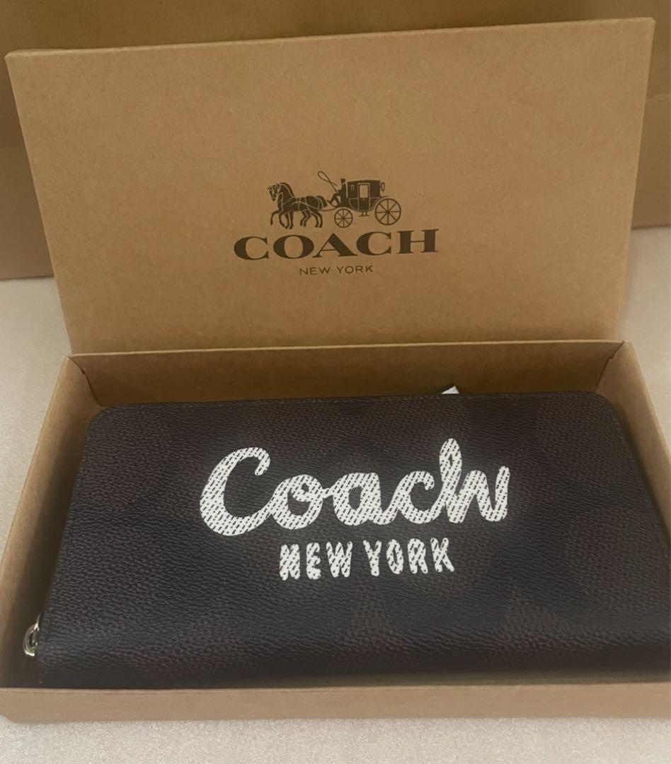 充実の品 新作⭐️新品未使用【即日発送】緊急入荷⭐️coach長財布⭐️BOX 小物