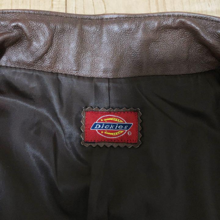 Dickies ディッキーズ 本革シングルライダースジャケット レザー