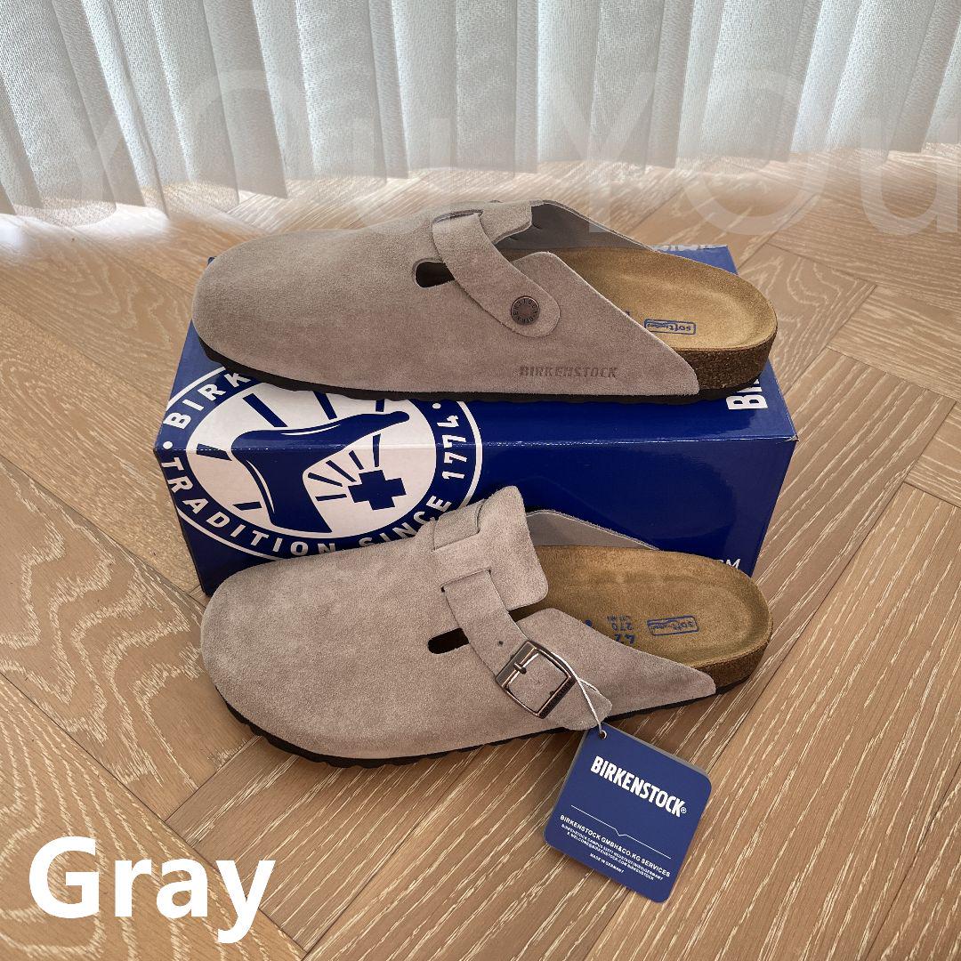 BOSTON BIRKENSTOCK ビルケンシュトック サンダル グレー 男