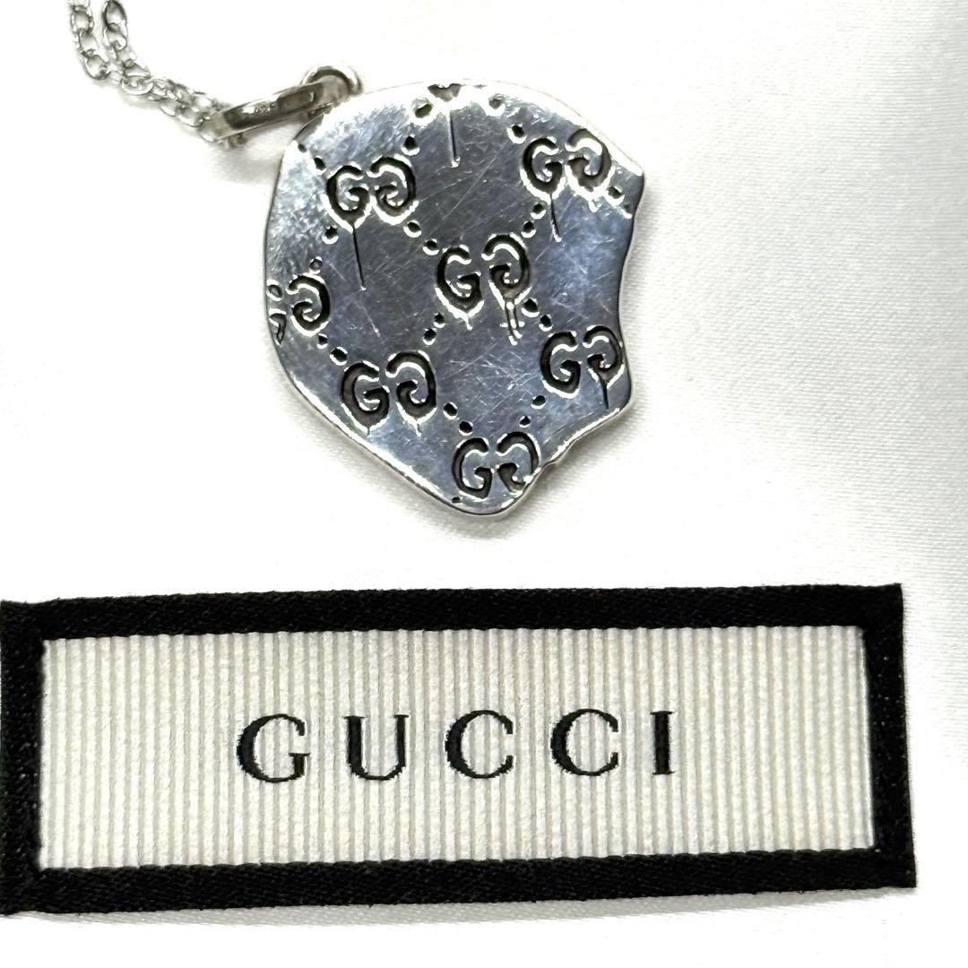 入手困難 GUCCI グッチ ネックレス ゴースト スカル レッド シルバー 銀 入手困難 GUCCI グッチ ネックレス ゴースト スカル レッド