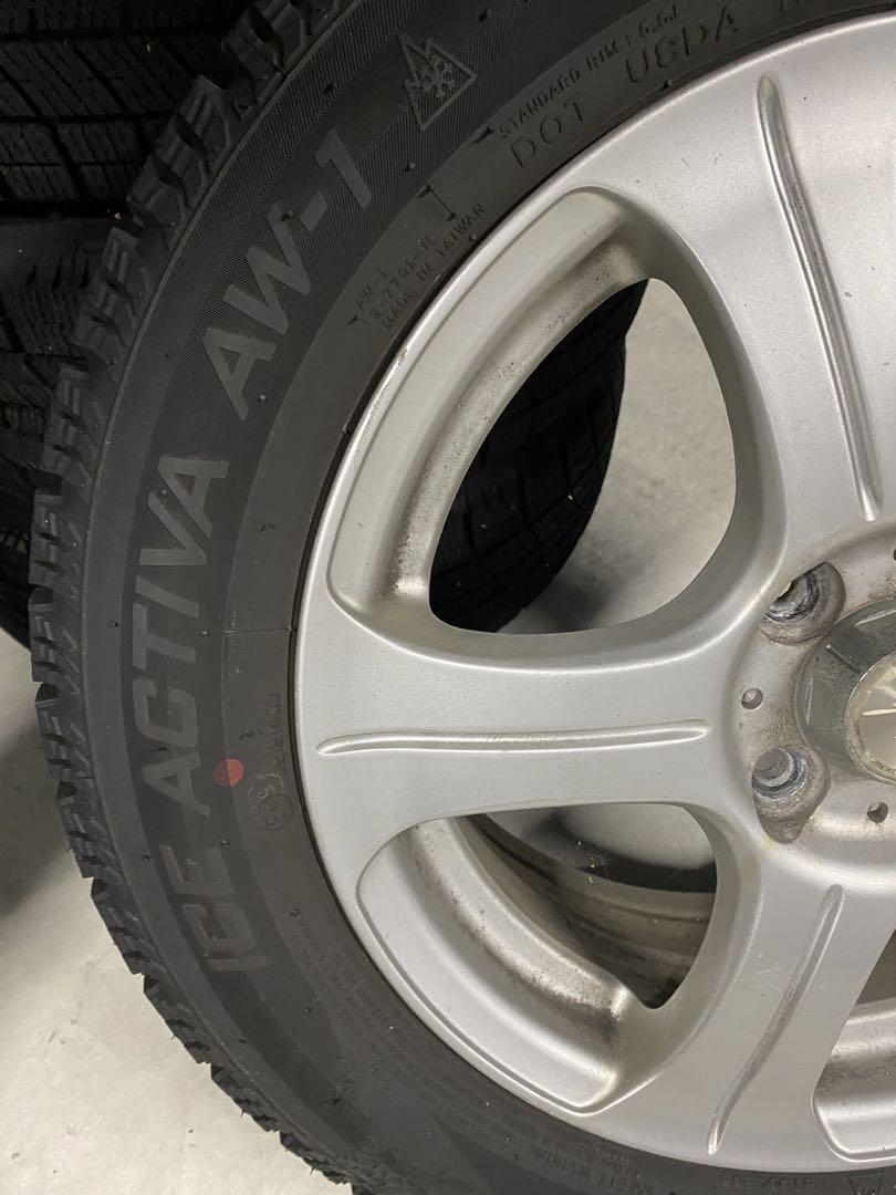 ナンカン　AW-1 スタッドレス　ホイール付き　185/60r15 スイフト等