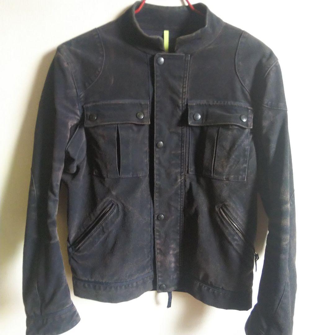 nonnative/ライダースジャケット Lサイズ相当 ネイビー 日本製
