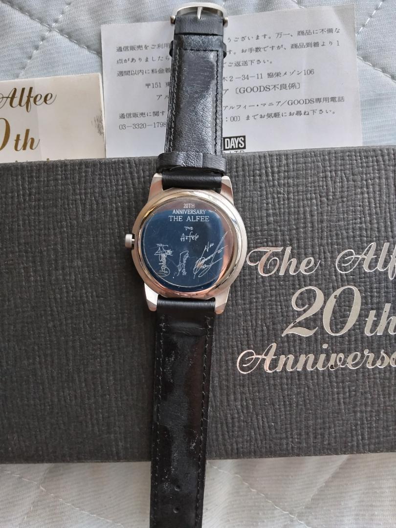 THE ALFEE アルフィー 20周年 記念 腕時計 サイン入り 貴重アルフィー20周年腕時計 - メルカリ