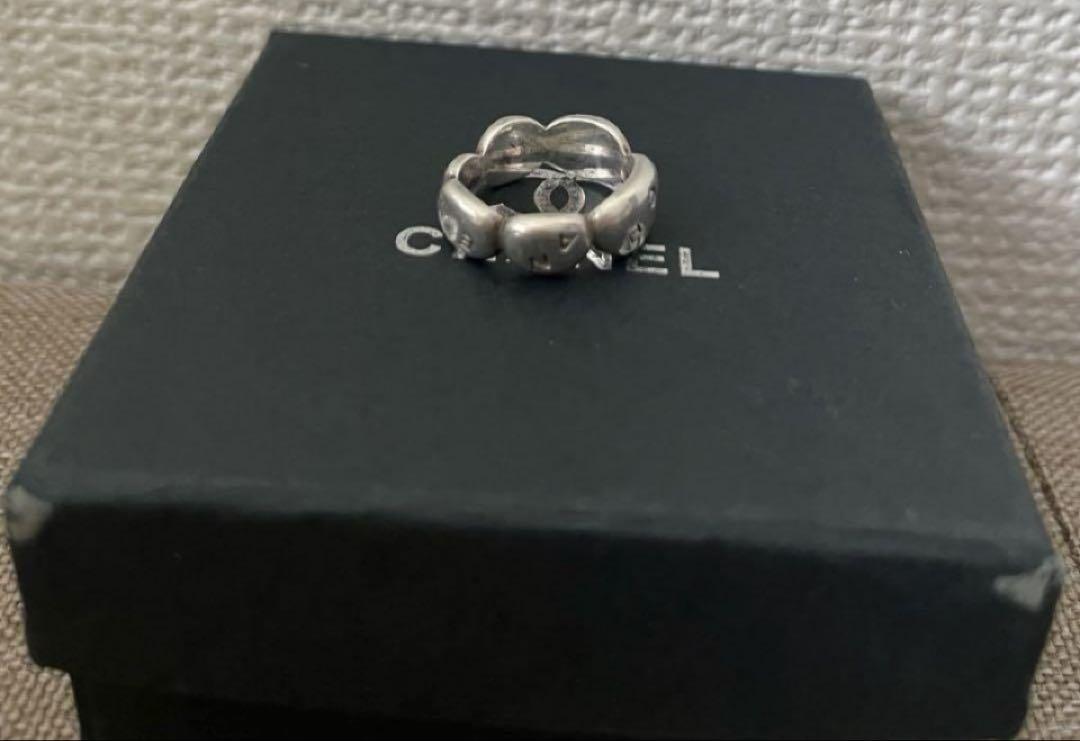 CHANEL シャネル カメリアリング シルバーサイズ7号ヴィンテージ