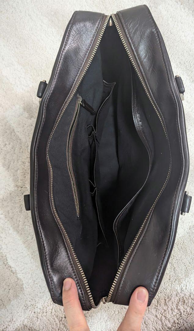 【美品】　2wayビジネスバック　ビジネスレザーファクトリー　ブラウン　牛本革