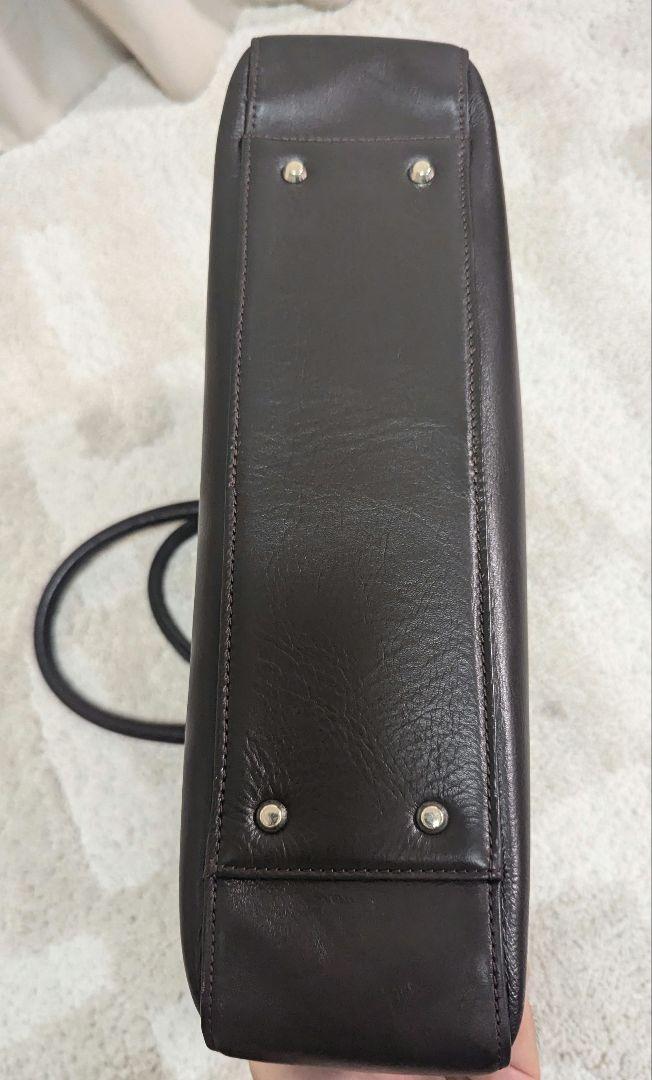 【美品】　2wayビジネスバック　ビジネスレザーファクトリー　ブラウン　牛本革