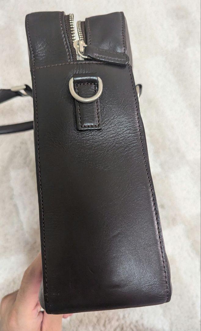 【美品】　2wayビジネスバック　ビジネスレザーファクトリー　ブラウン　牛本革