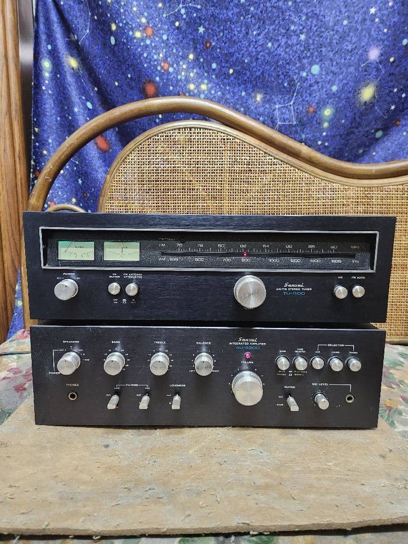 驚愕 完全レストアアンプ チューナー サンスイAU3300 TU1100SANSUI