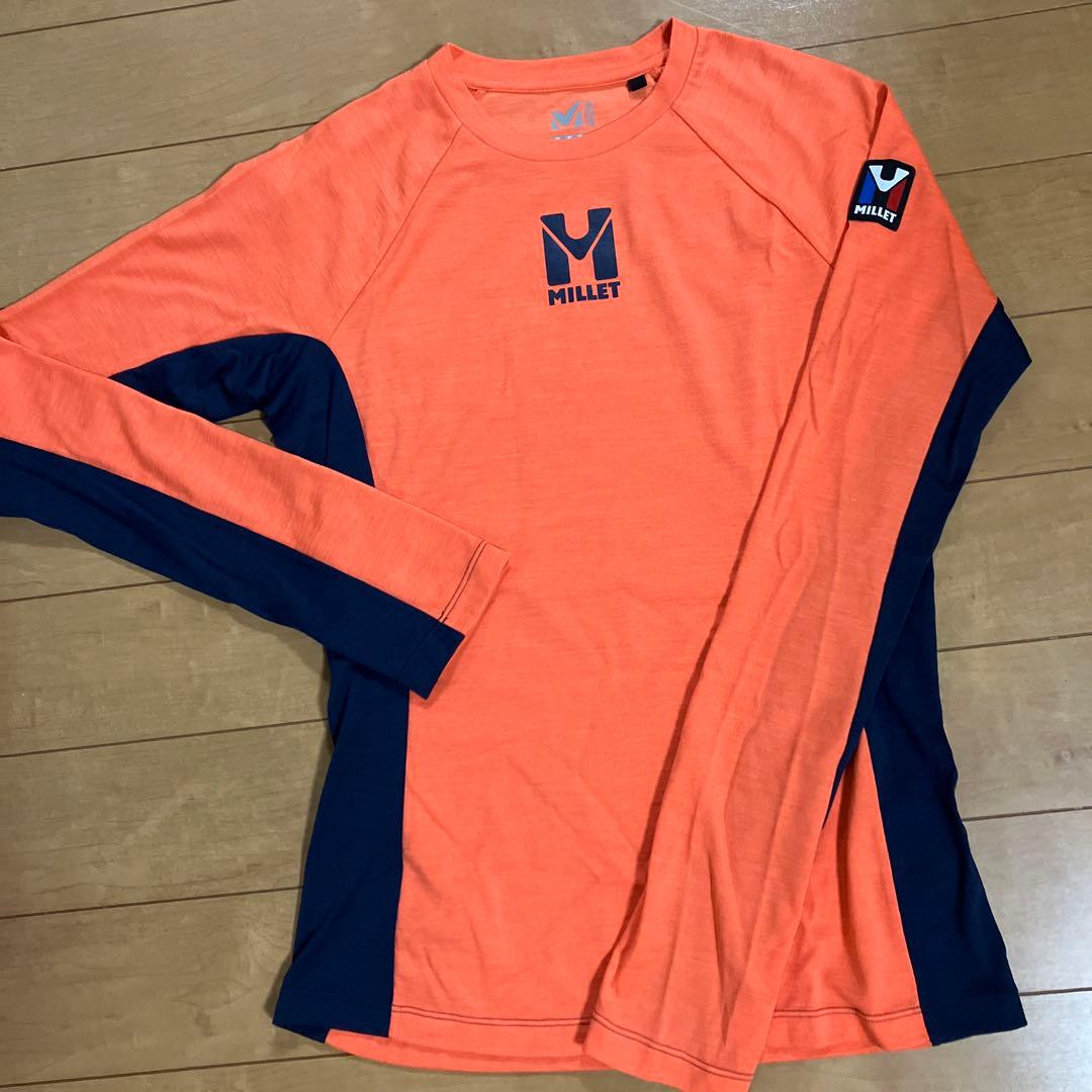 MILLET レディース長袖Tシャツ ウール混 MサイズM MILLET