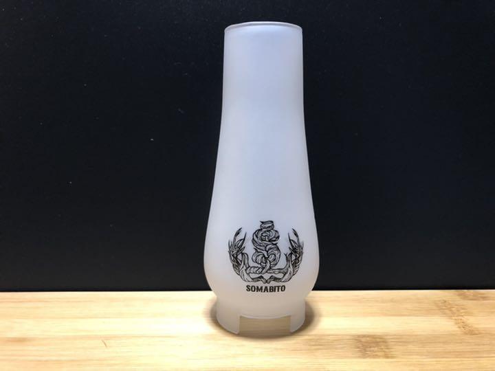 新品 SOMABITO グラスグローブ マッシュルーム グレー