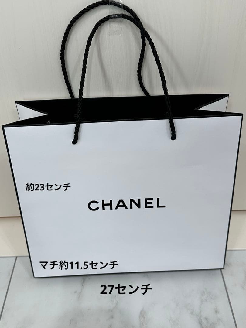 CHANEL ホワイトショップ袋 CHANEL ショップバッグ ホワイト - メルカリ
