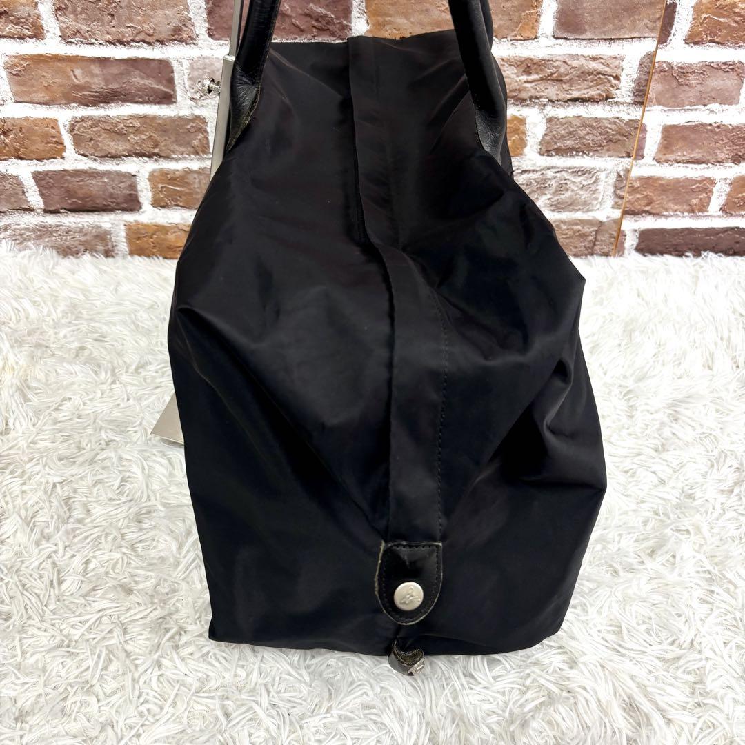 ✨美品✨agnes b アニエスベー ボストンバッグ レザー ナイロン　ブラック