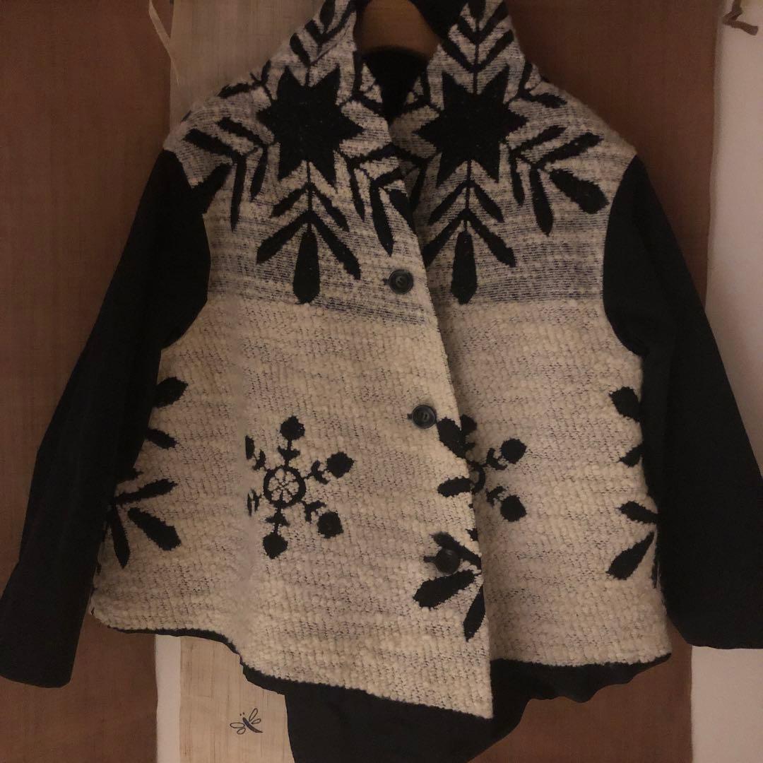 センソユニコ時雨ノー ジャケット 雪の結晶と星のデザインL SENSO UNICO