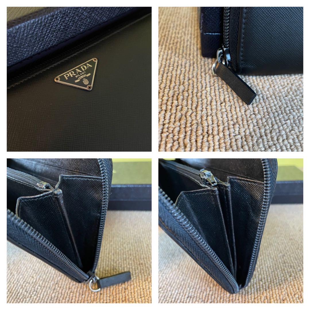 正規品❤️美品⭐️プラダ長財布 PRADA 男女　ラウンドファスナー　財布　黒