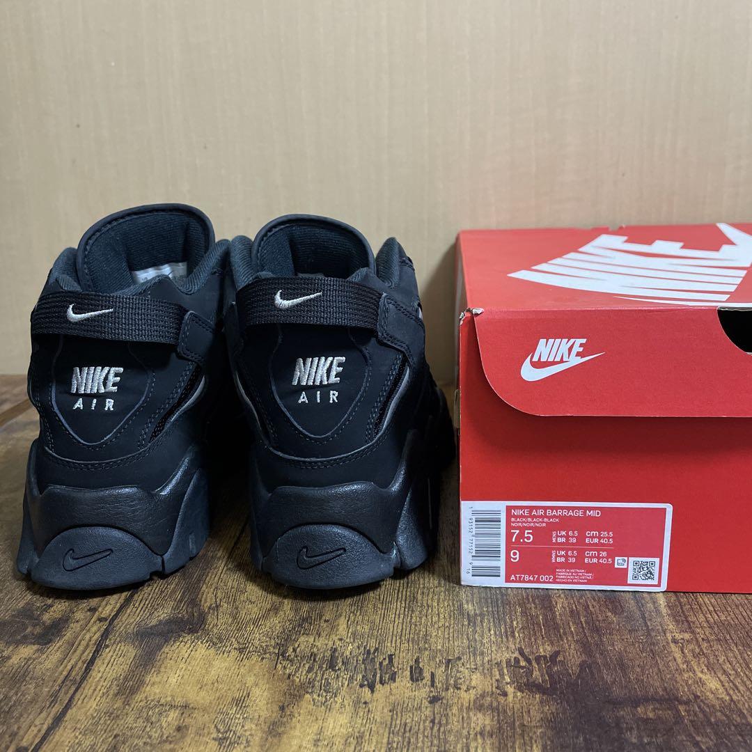 NIKE AIR BARRAGE MID BLACK/BLACK-BLACK