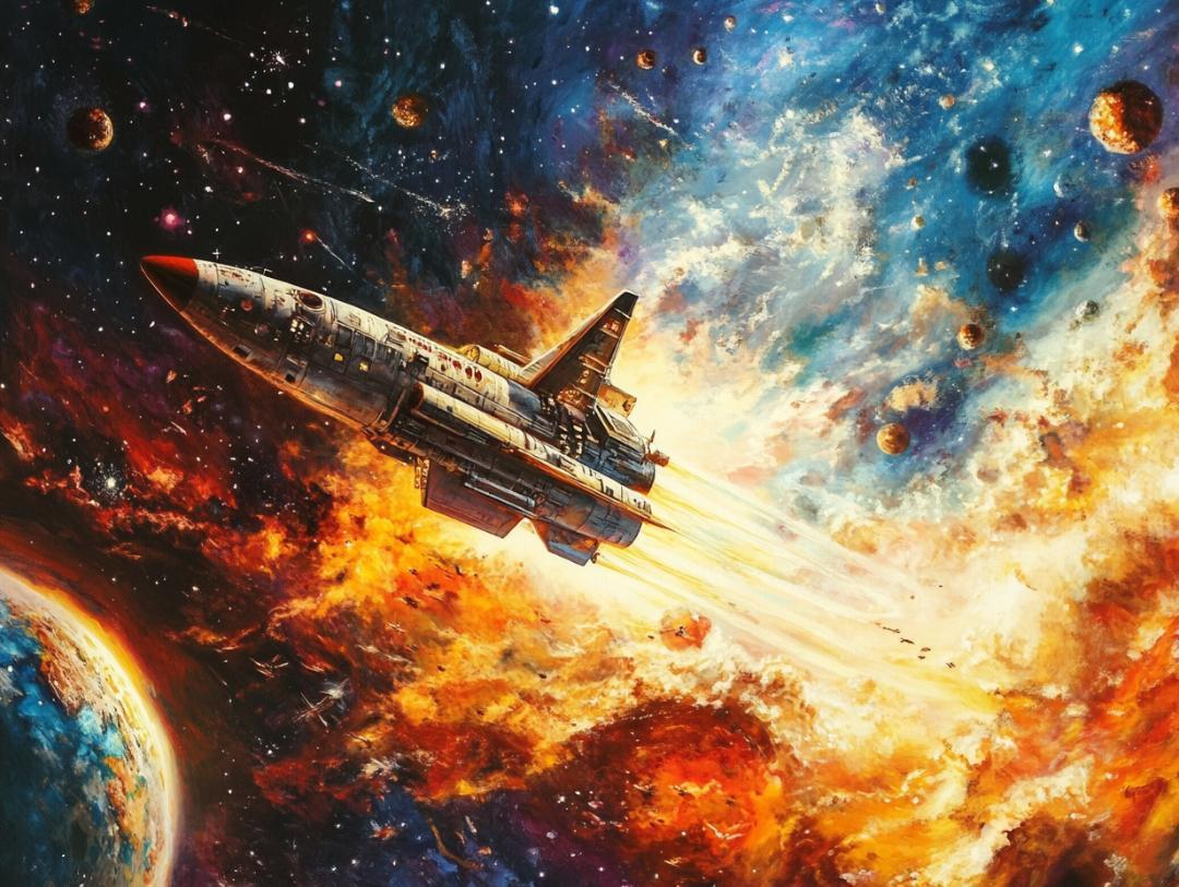 F3号　自作アート　宇宙船のアート作品