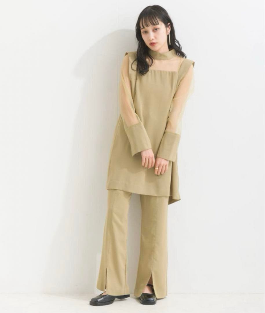 オケージョンパンツドレス　パンツセットアップ
