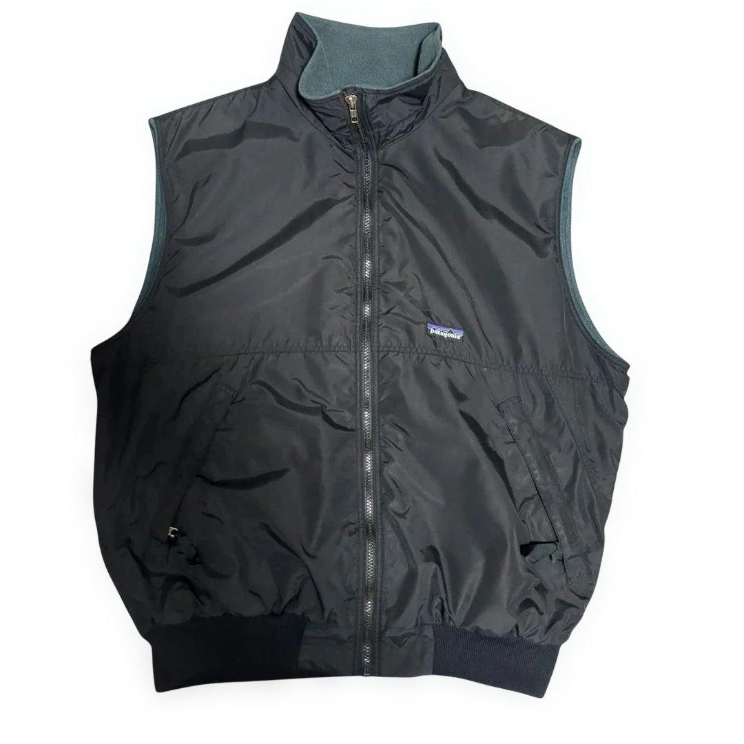 Patagonia シェルドシンチラ ベスト ブラック×モスグリーン LL patagonia