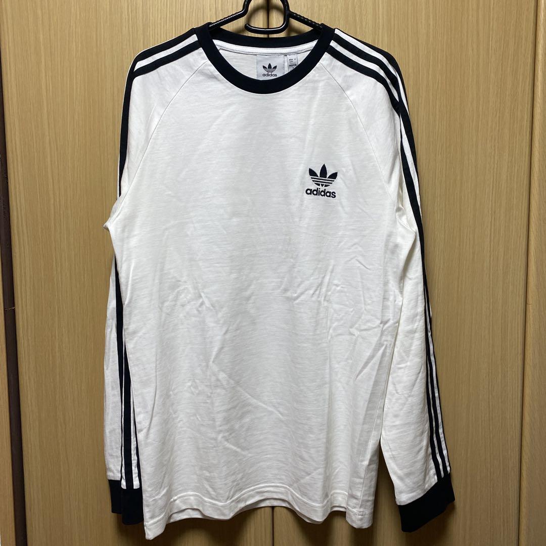 adidas originalsリンガーT ラグランスリーブ