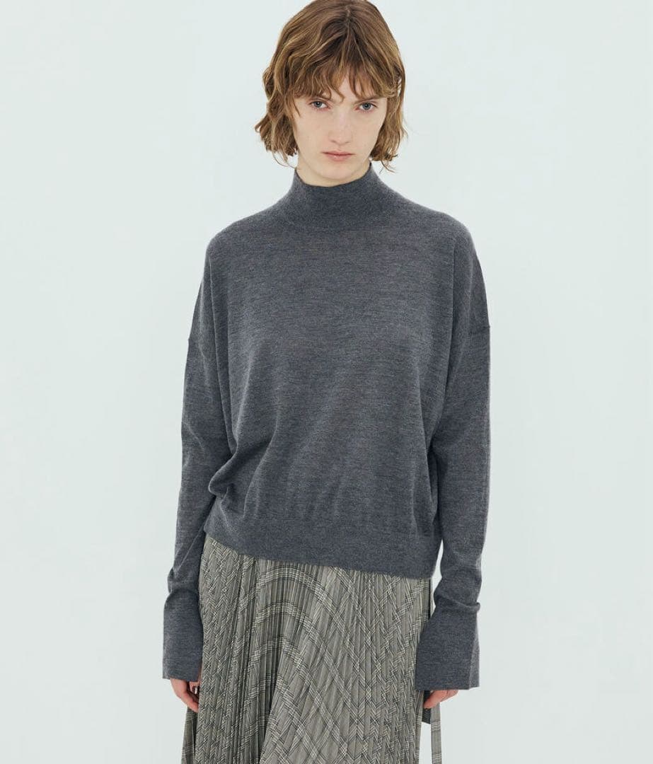 TOMORROWLAND.B カシミヤシルクモックネックプルオーバーM TOMORROWLAND .B