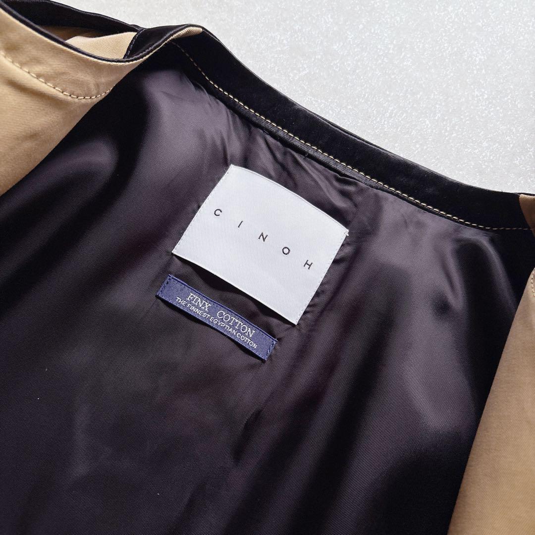 極美品★CINOH｜定価8万 キャメル NO COL PIPING JACKET