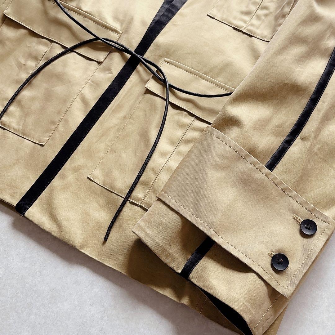 極美品★CINOH｜定価8万 キャメル NO COL PIPING JACKET