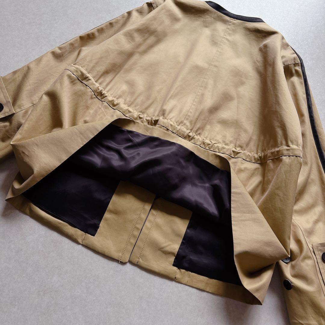 極美品★CINOH｜定価8万 キャメル NO COL PIPING JACKET