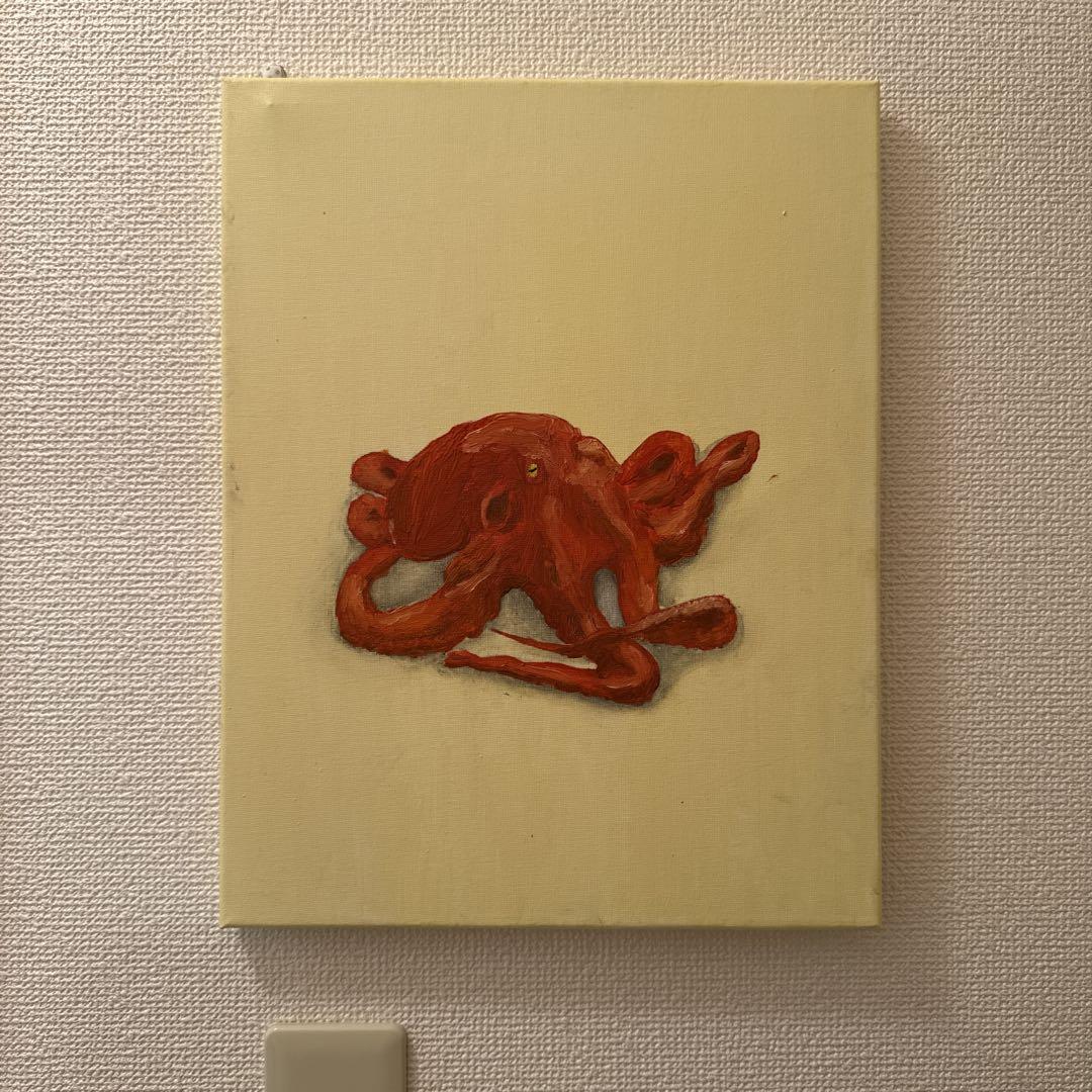 タコ 静物 油彩画